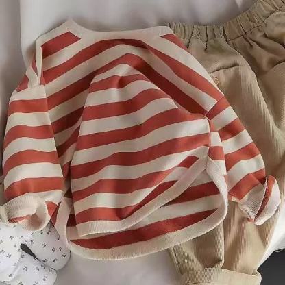 Toddler Black/Red Striped Long Sleeve T-shirt - image 5