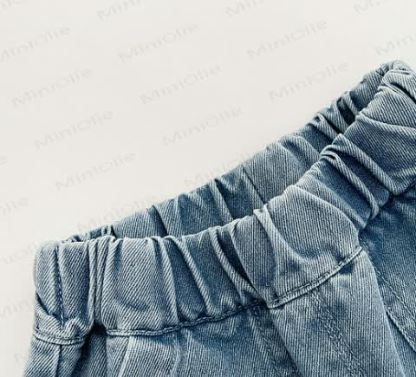 Baby Toddler Boys Solid Color Denim Shorts - image 4