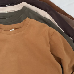 Toddler Boy Solid Color Crew Neck Casual T-shirt - image 8