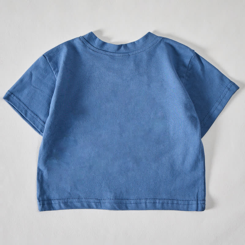 GIGI'S BOY Baby Slogan Blue T-shirt - image 2