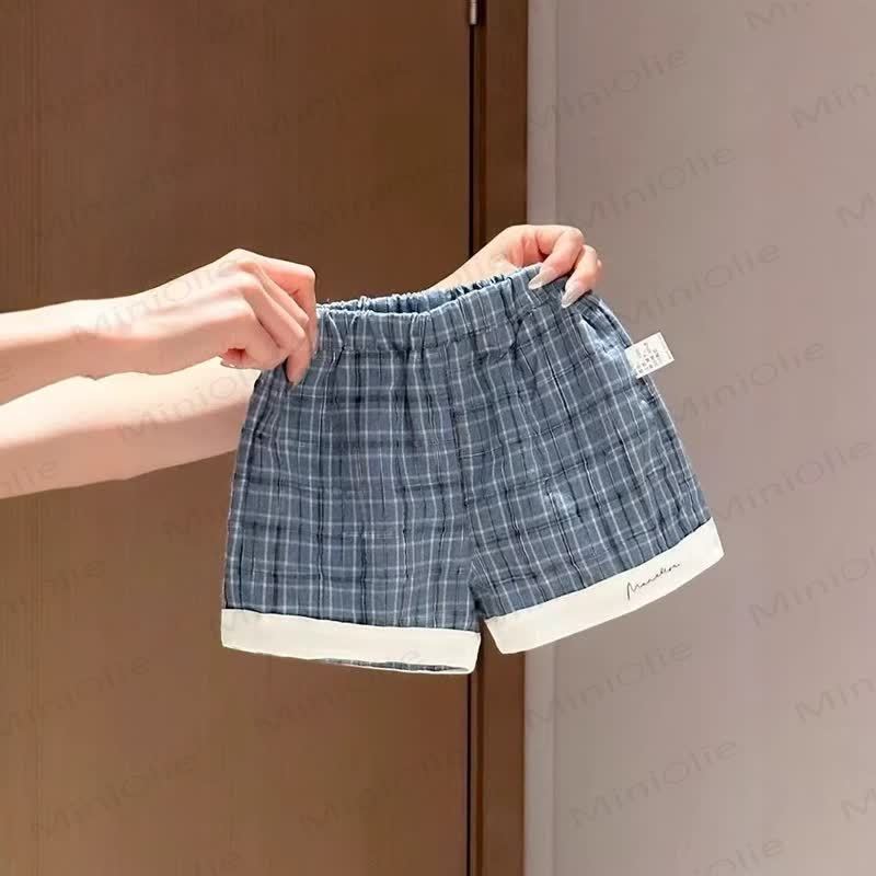 Baby Sailor Collar Tee and Plaid Shorts 2-Piece Set - image 4