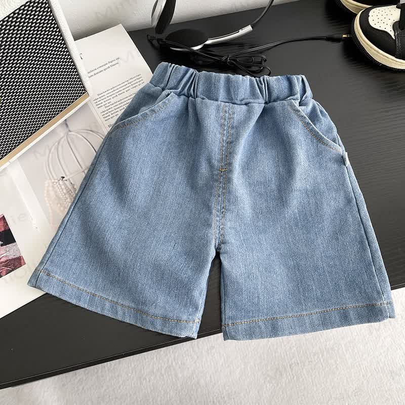 Baby Toddler Boys Car Print Polo Tee and Denim Shorts 2-Piece Set - image 11
