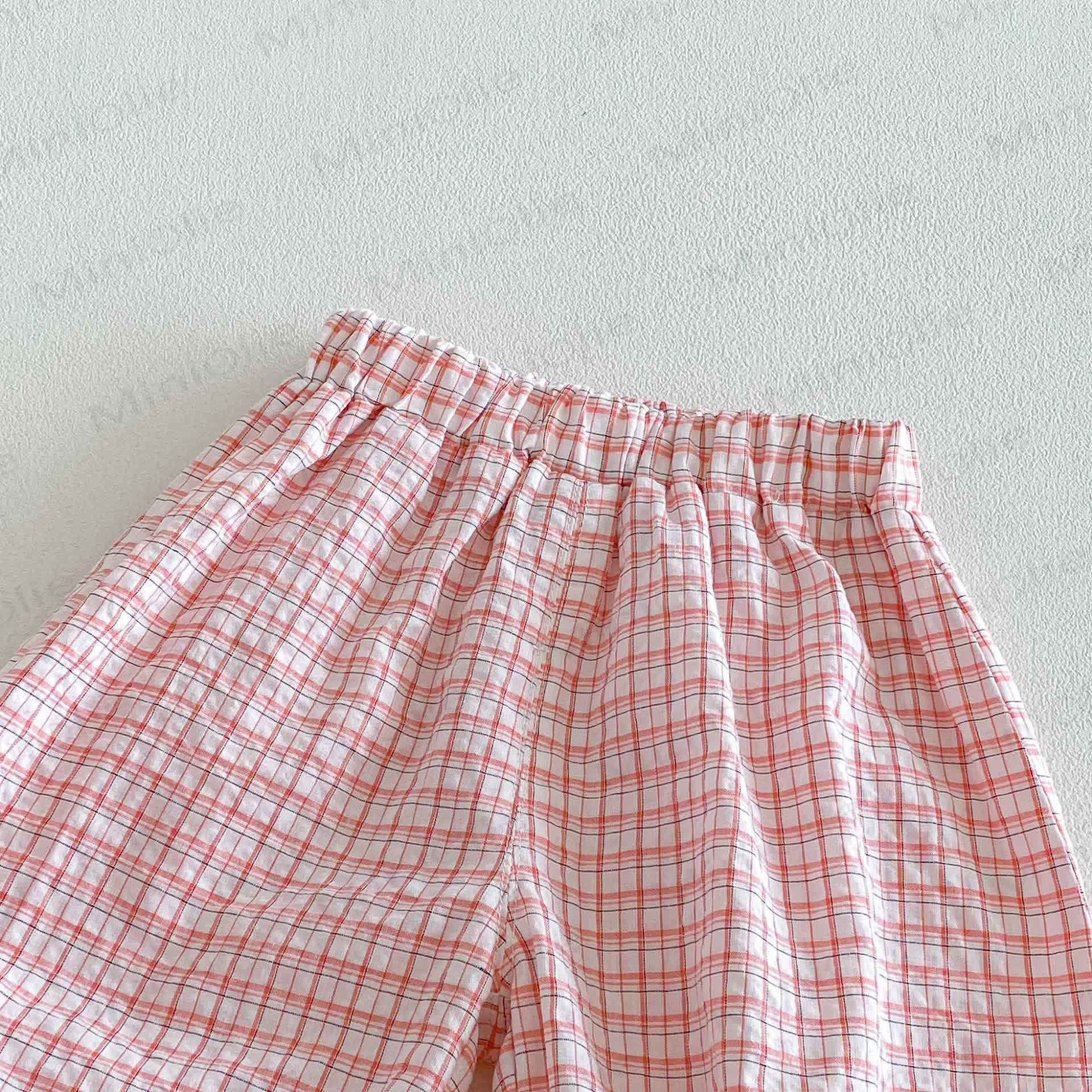 Baby Toddler Girl Plaid Sleeveless Set - image 6
