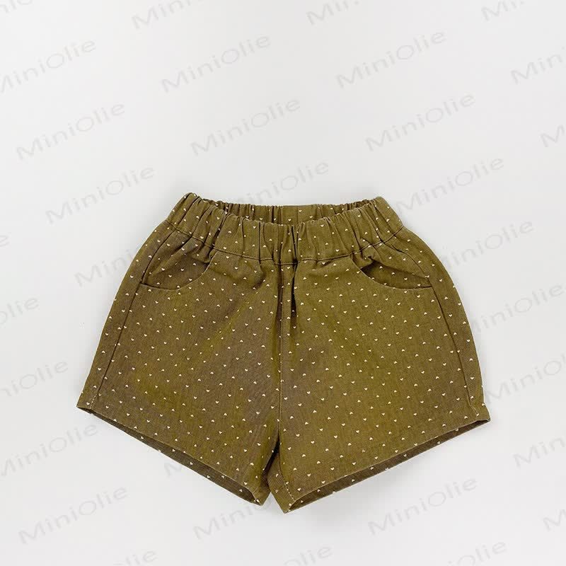 Toddler Polka Dot Shorts - Yellow - 6-7T - image 2