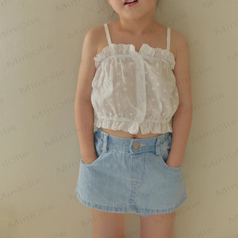 Toddler Girls Denim Skort - Blue - 6-7T - image 3