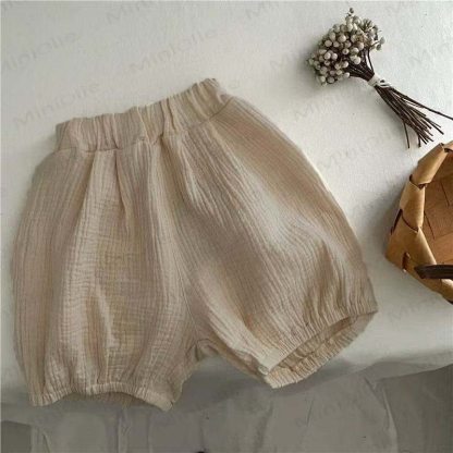 Toddler Solid Color Shorts - Apricot - 6-7T - image 2