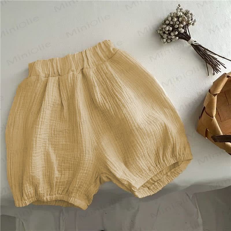 Toddler Solid Color Shorts - Khaki - 6-7T - image 3