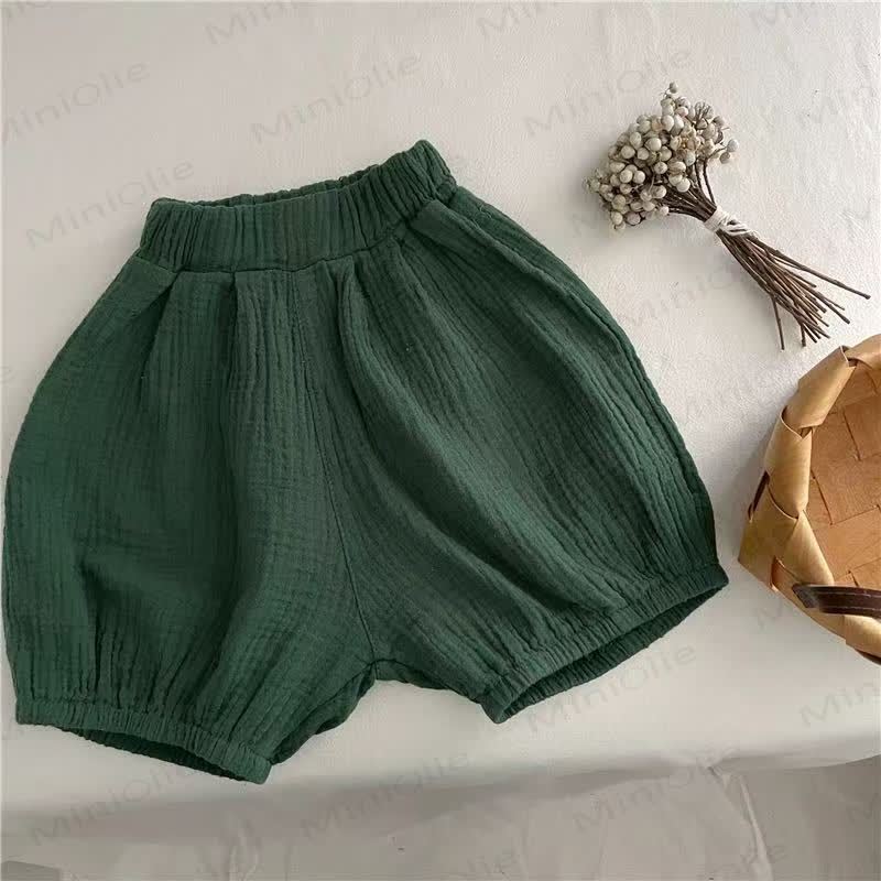 Toddler Solid Color Shorts - Dark Green - 6-7T - image 6