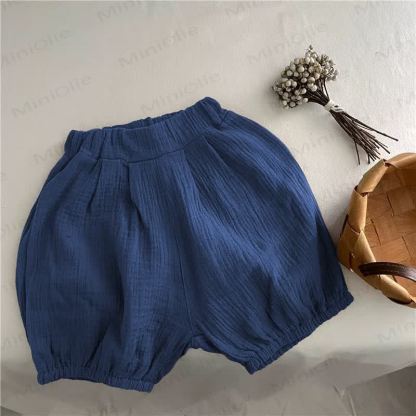 Toddler Solid Color Shorts - Blue - 6-7T - image 7