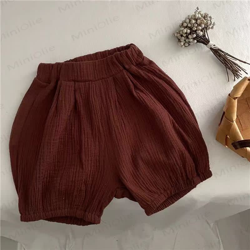 Toddler Solid Color Shorts - Coffee - 6-7T - image 8