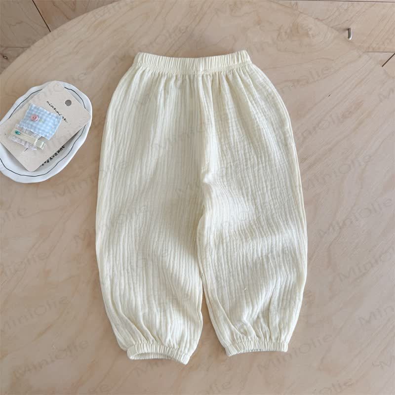 Toddler Solid Color Pants - White - 8-9T - image 5