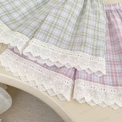 Baby Toddler Girl Plaid Sleeveless Top and Shorts Set  - image 7