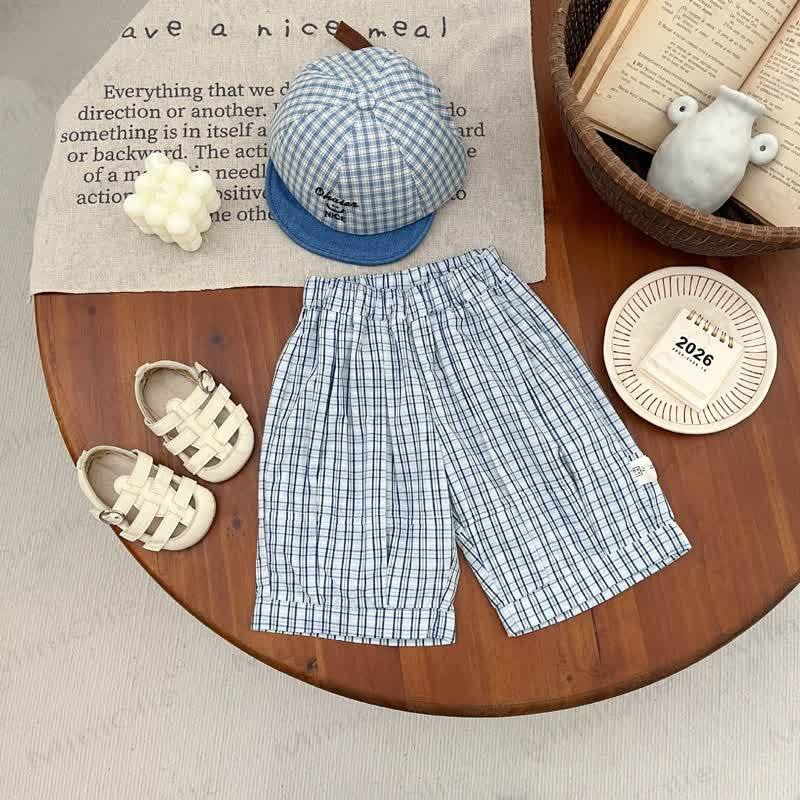 Baby Toddler Dachshund Print Tank Top or Plaid Shorts - Blue - 4-5T - image 3