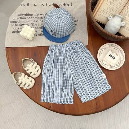 Baby Toddler Dachshund Print Tank Top or Plaid Shorts - Blue - 4-5T - image 3