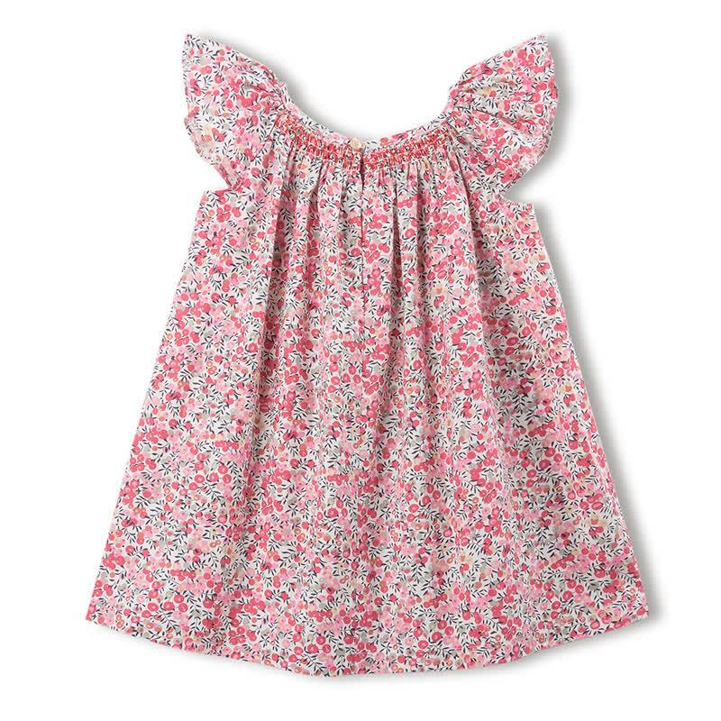 Toddler Baby Girl Floral Flutter-Sleeve Dress - image 12
