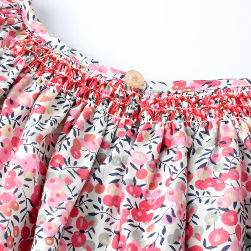 Toddler Baby Girl Floral Flutter-Sleeve Dress - image 14