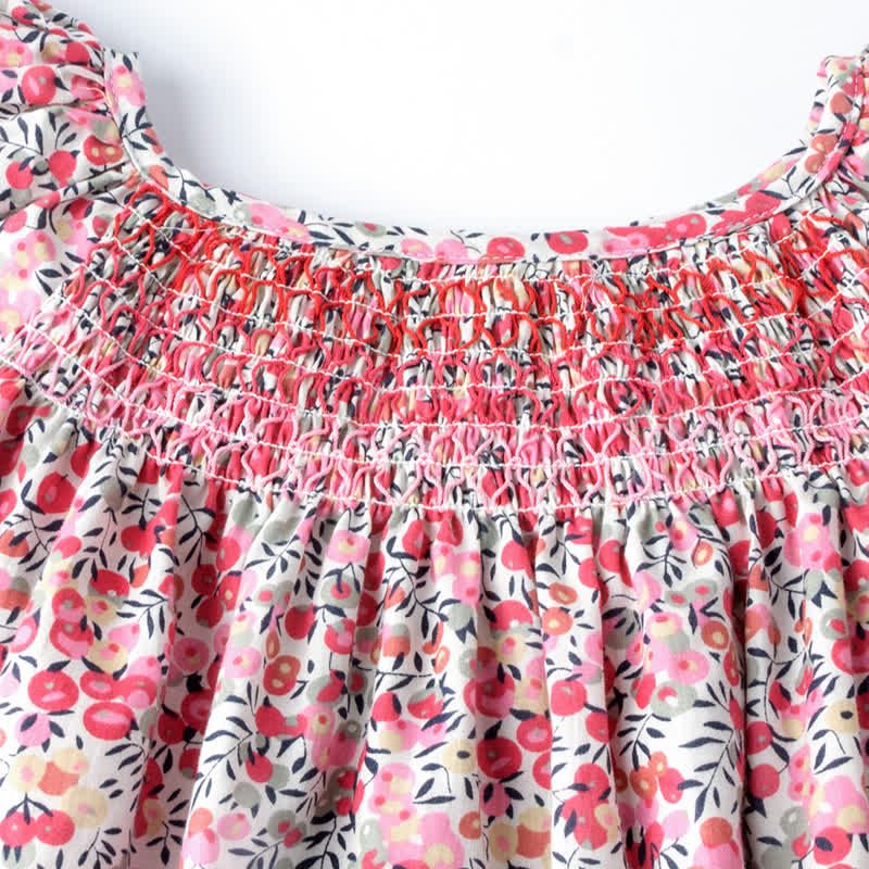 Toddler Baby Girl Floral Flutter-Sleeve Dress - image 13