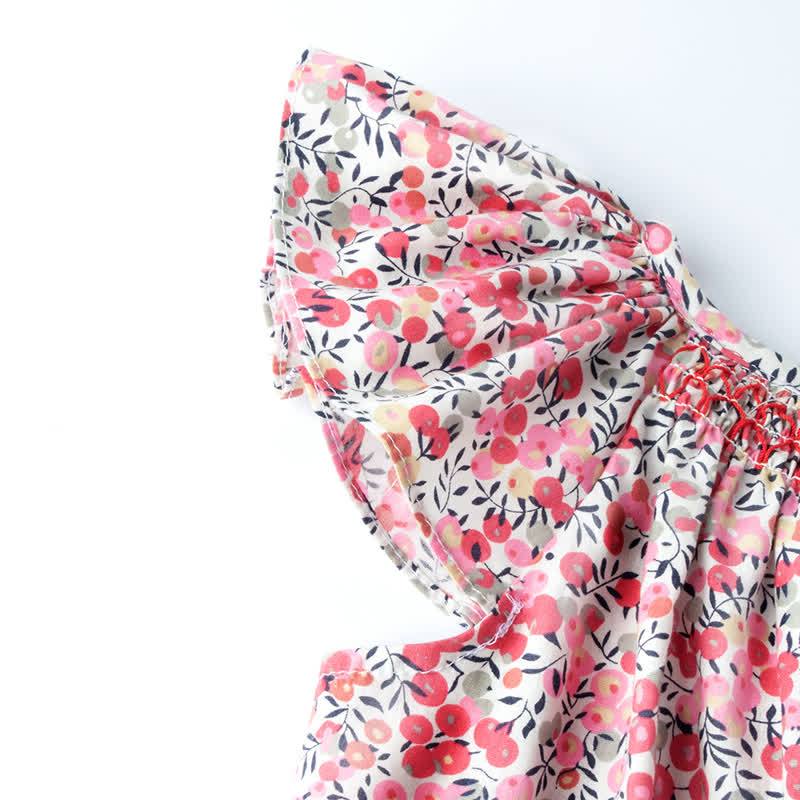 Toddler Baby Girl Floral Flutter-Sleeve Dress - image 15