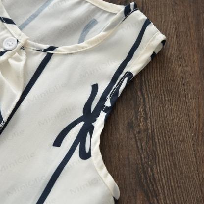 Toddler Girl Bows Sleeveless Set - image 2
