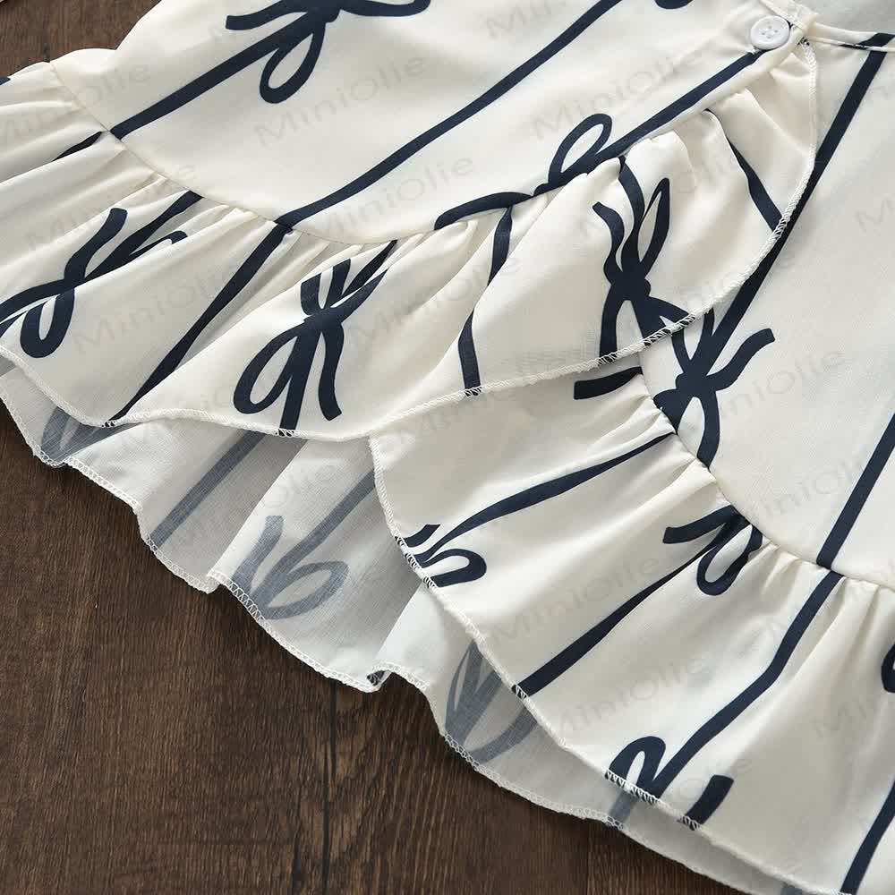 Toddler Girl Bows Sleeveless Set - image 3
