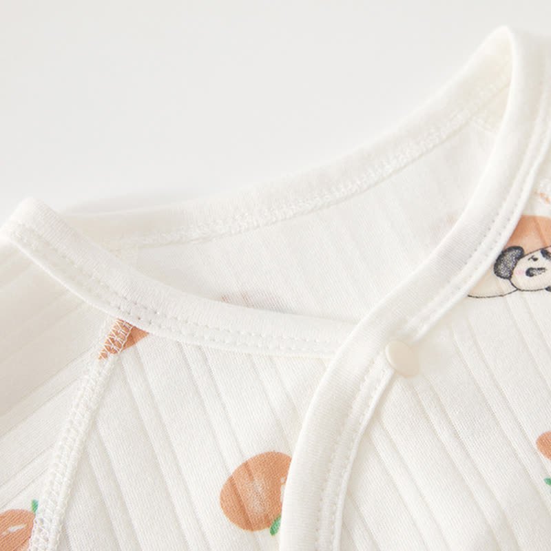 Baby Pink Tomato Print Wrap Romper - image 3