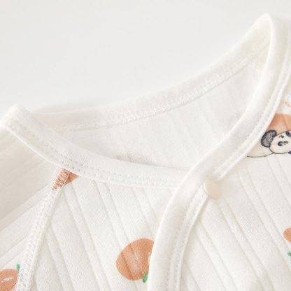 Baby Pink Tomato Print Wrap Romper - image 3