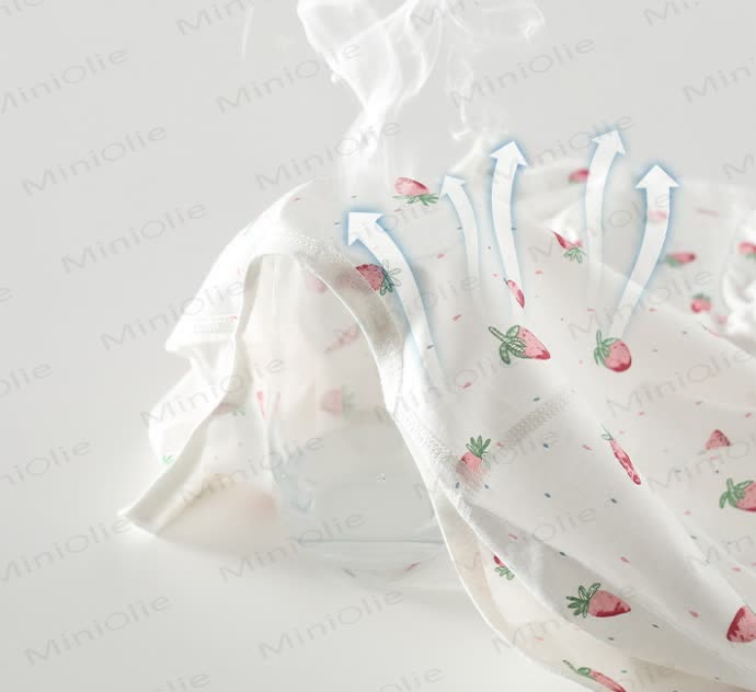 Baby Strawberry Print Kimono Romper - image 2