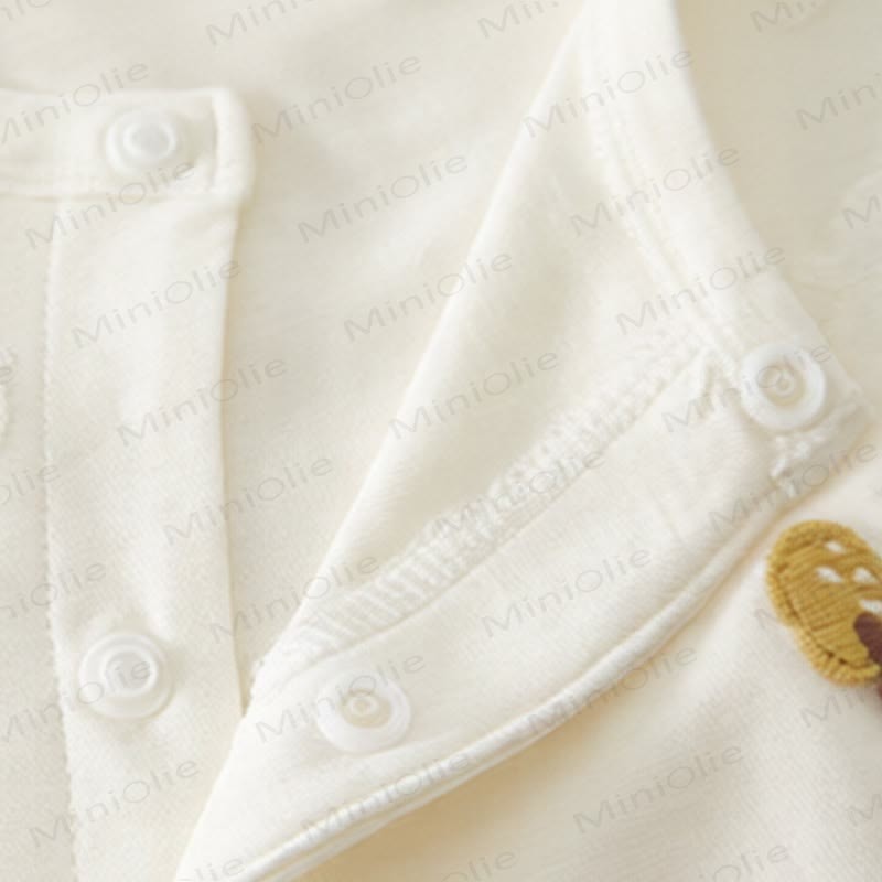 Baby Modal Bird Jacquard Purelysoft  Short Sleeves Romper - image 7