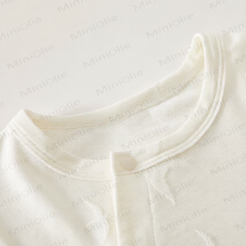 Baby Modal Bird Jacquard Purelysoft  Short Sleeves Romper - image 6