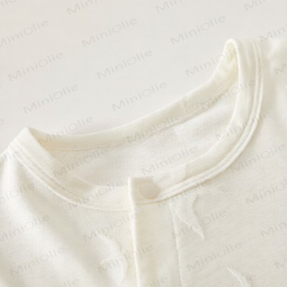 Baby Modal Bird Jacquard Purelysoft  Short Sleeves Romper - image 6