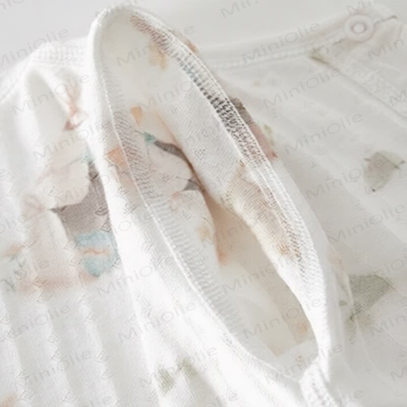 Baby White Modal Animal Print Purelysoft Short Sleeves Romper - image 6