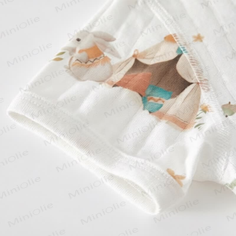 Baby White Modal Animal Print Purelysoft Short Sleeves Romper - image 5