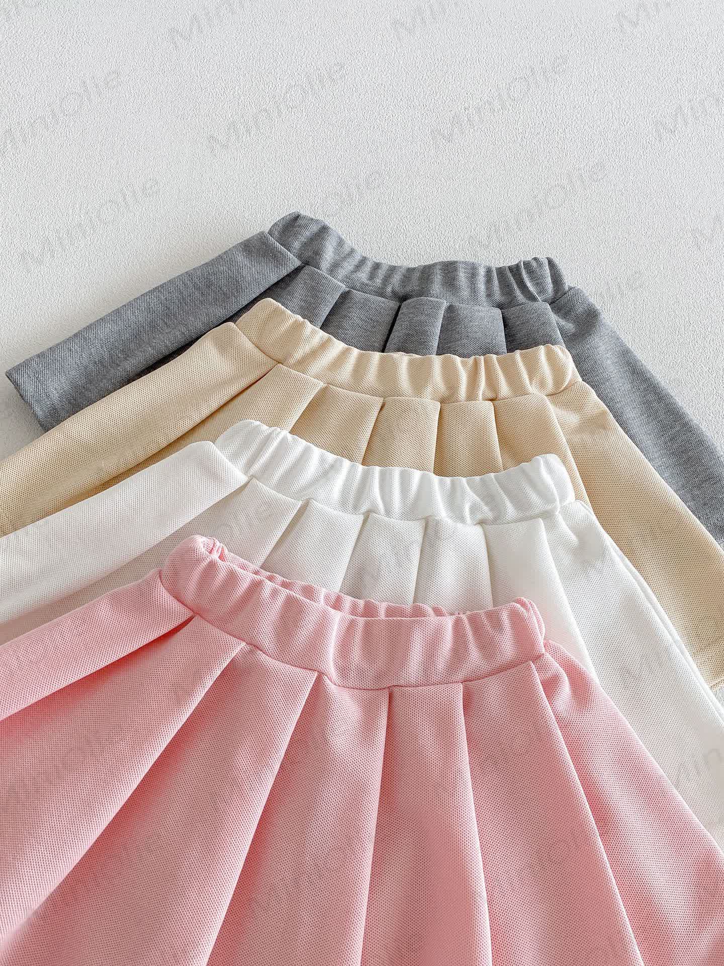 Baby Toddler Girl Polo Collar Sleeveless Top and Skirt Set - image 8