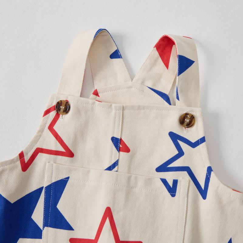 Baby Toddler Beige Star Overalls  - image 4
