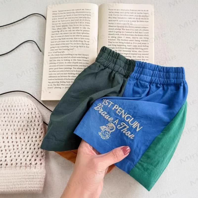Toddler Boys Colorblock Shorts - Blue - 6-7T - image 4