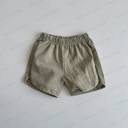 Baby Toddler Soft Shorts - Khaki - 3-4T - image 2