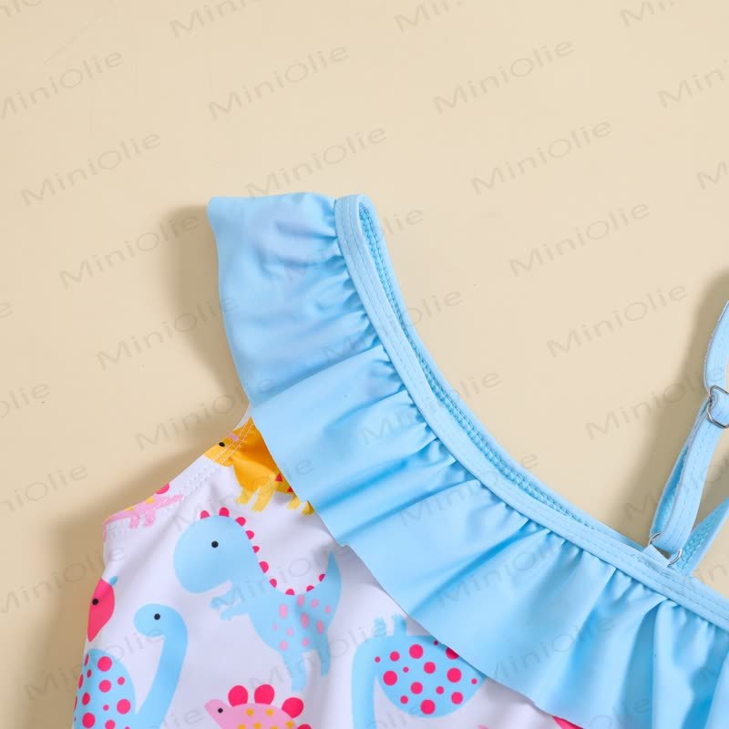 Toddler Girls Dinosaur Ruffle 2-Piece Swimsuit - image 4