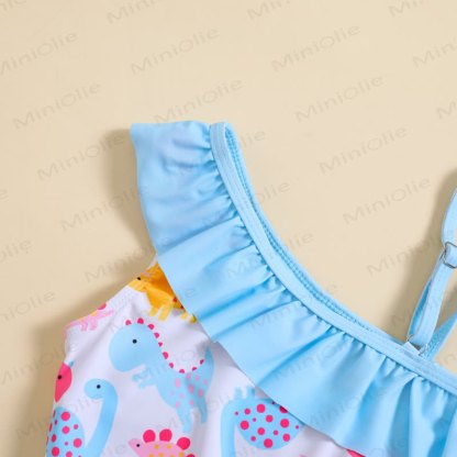Toddler Girls Dinosaur Ruffle 2-Piece Swimsuit - image 4