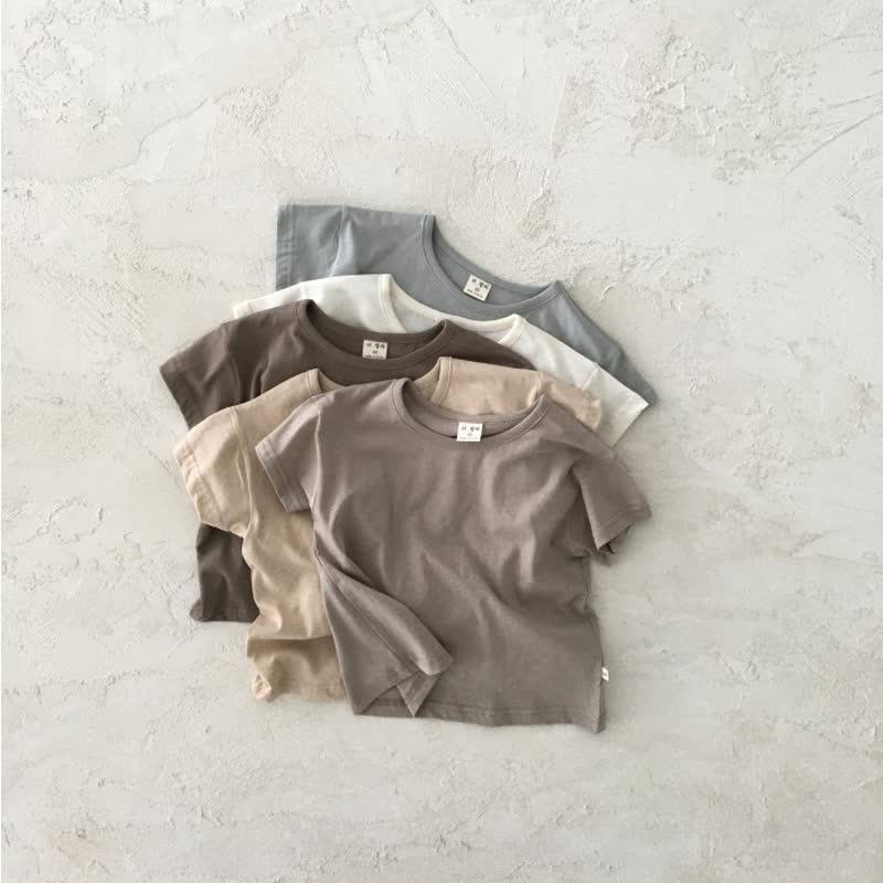 Baby Stripe/Solid Color Crew Neck T-Shirt - image 9