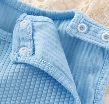 Baby Solid color Sleeveless Romper - image 7