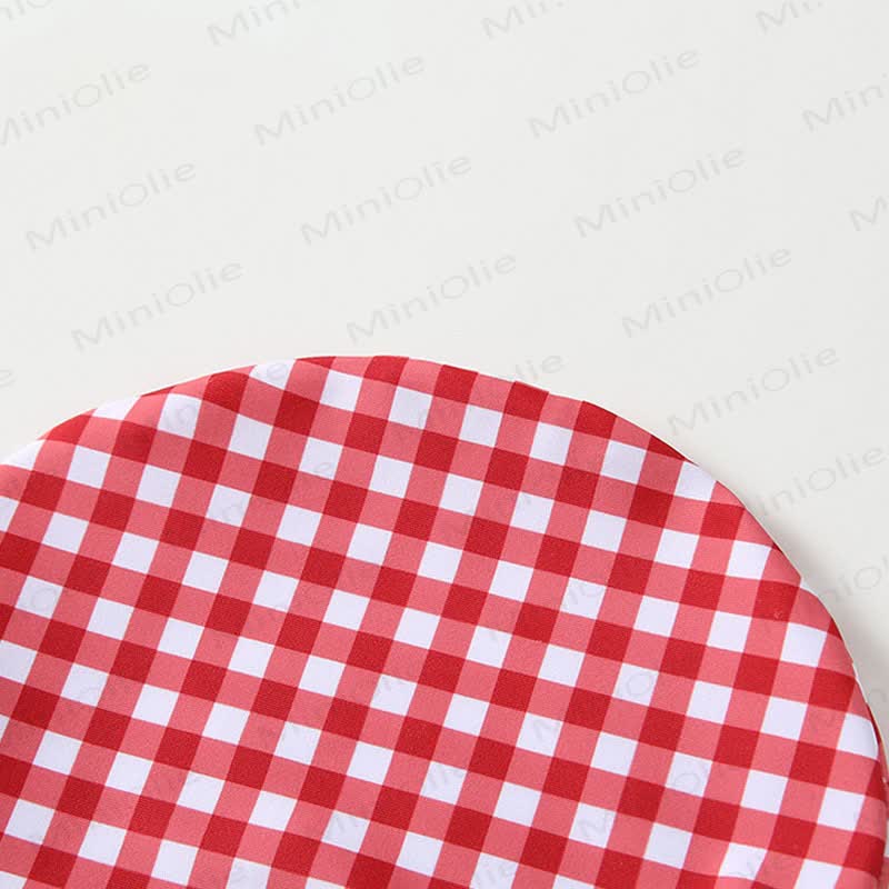 Baby Girls Cherry Print Gingham Ruffle Swimwear 3-Piece Set - image 15