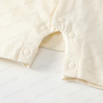 Baby Beige Fish Print Short Sleeves Romper - image 6