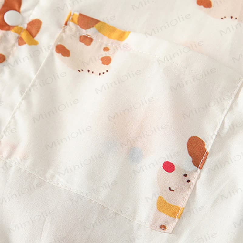 Baby Boys Tie Collar Dog Printed Romper - image 5