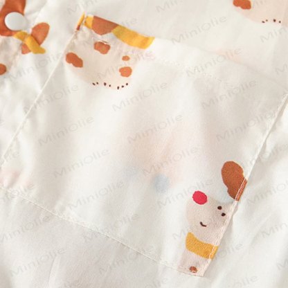 Baby Boys Tie Collar Dog Printed Romper - image 5