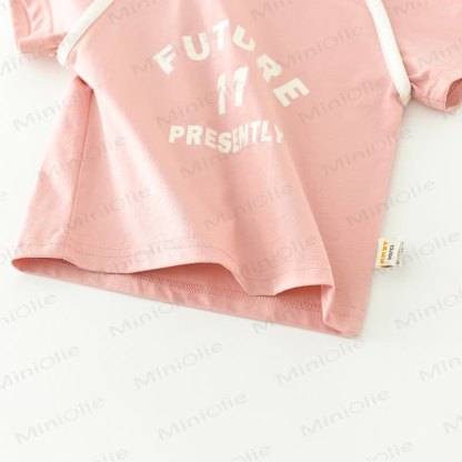 Baby Contrast Trim Top and Shorts 2-Piece Set - image 4