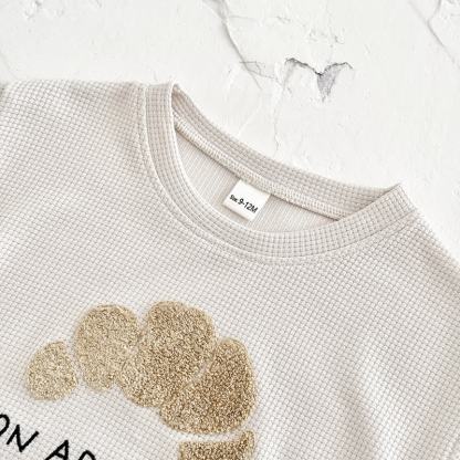 Baby Waffle Croissant Print Tee and Striped Shorts 2-Piece Set - image 3