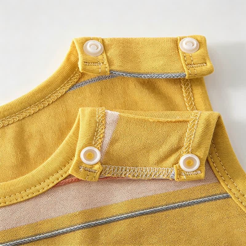 Baby Soft Striped Animal Patch Romper - image 8