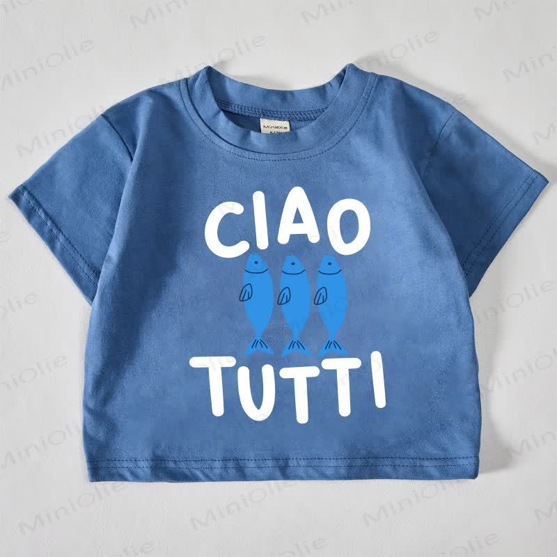CIAO TUTTI Baby Fish Blue T-shirt - Blue - 18-24M - image 1