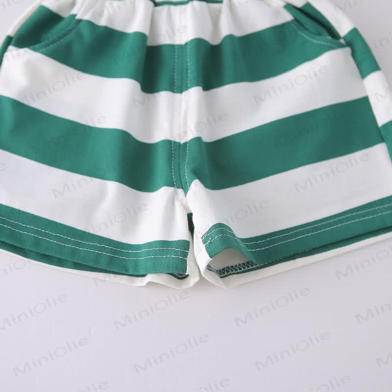Toddler Boys Stripe Fries Print Tee and Shorts 2-Piece Set - image 10