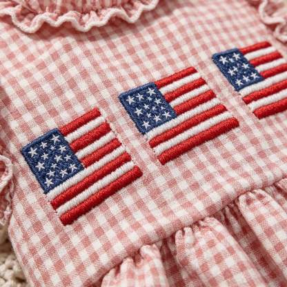 Baby Girl Pink Gingham Sleeveless Set - image 4